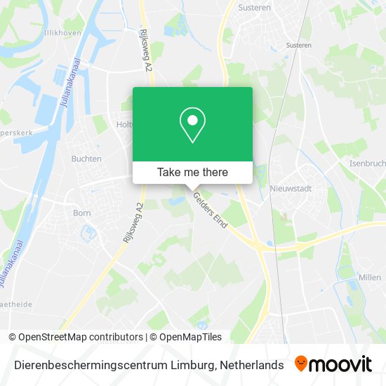 Dierenbeschermingscentrum Limburg map