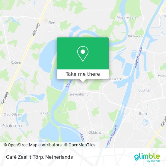 Café Zaal 't Törp map