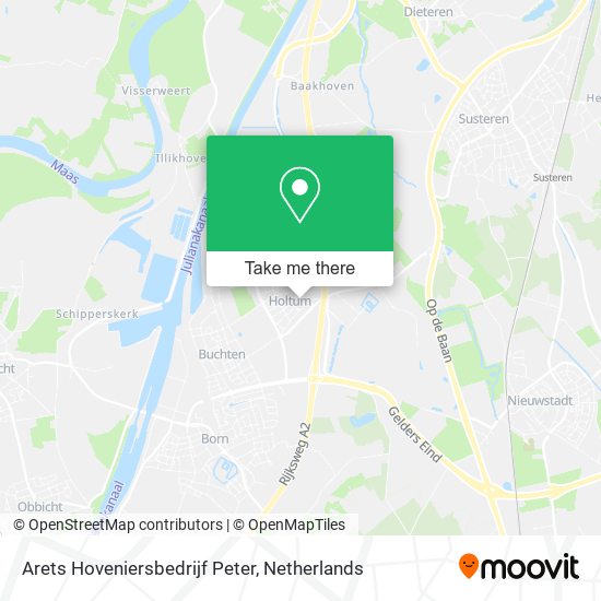 Arets Hoveniersbedrijf Peter map