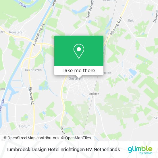 Tumbroeck Design Hotelinrichtingen BV map