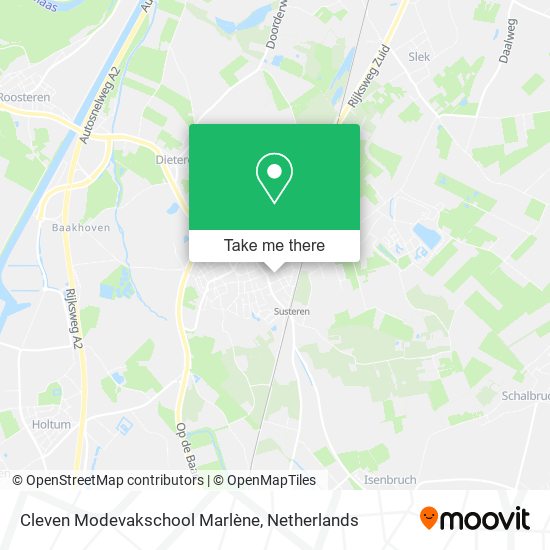 Cleven Modevakschool Marlène map