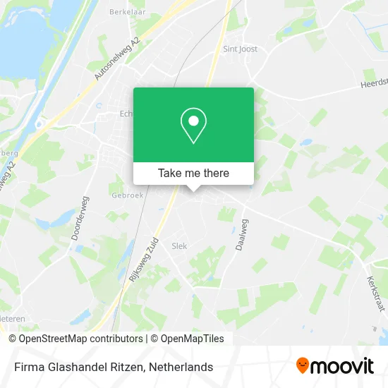 Firma Glashandel Ritzen map