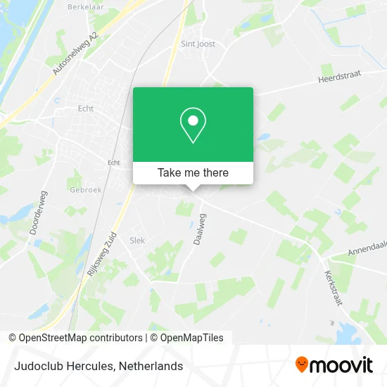 Judoclub Hercules map