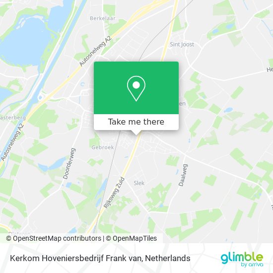 Kerkom Hoveniersbedrijf Frank van map