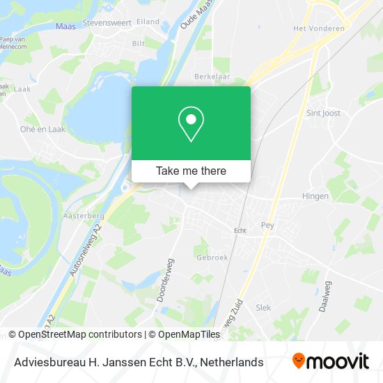 Adviesbureau H. Janssen Echt B.V. map