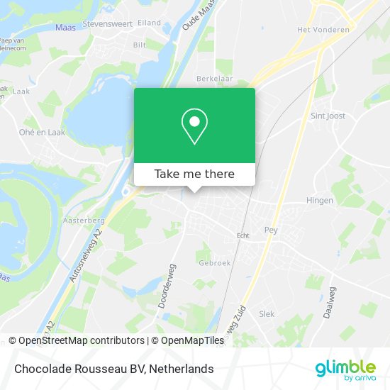 Chocolade Rousseau BV map