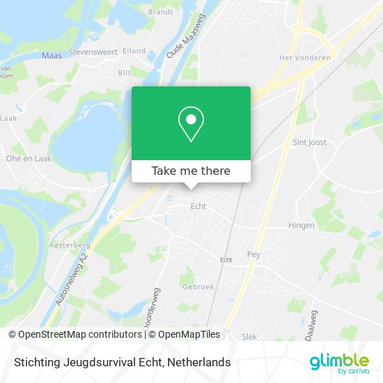 Stichting Jeugdsurvival Echt map