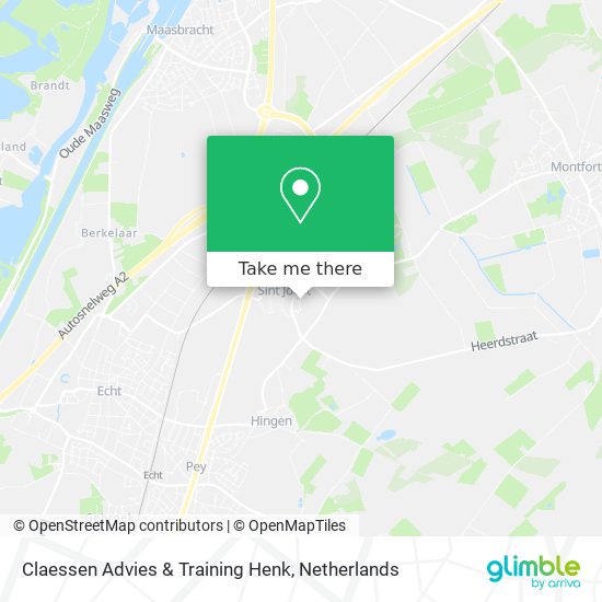 Claessen Advies & Training Henk map