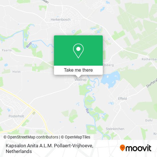 Kapsalon Anita A.L.M. Pollaert-Vrijhoeve map