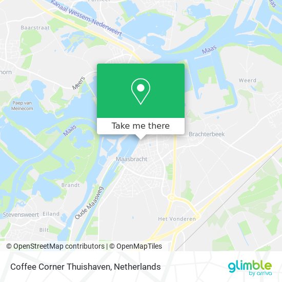 Coffee Corner Thuishaven map
