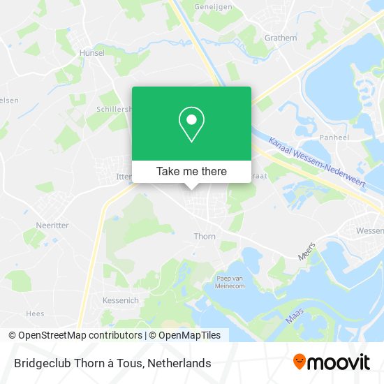 Bridgeclub Thorn à Tous map