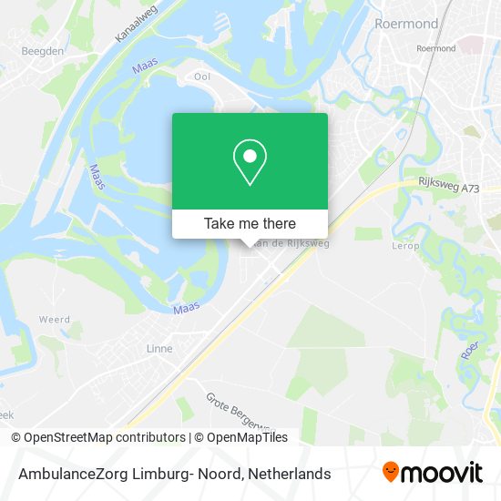 AmbulanceZorg Limburg- Noord map