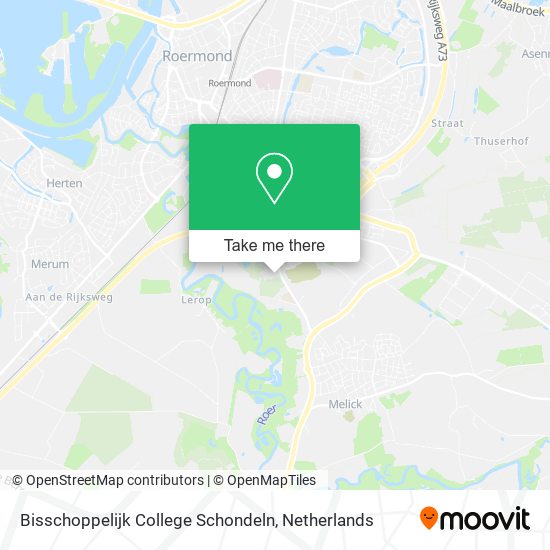 Bisschoppelijk College Schondeln map