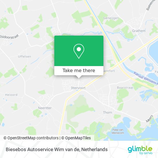 Biesebos Autoservice Wim van de map