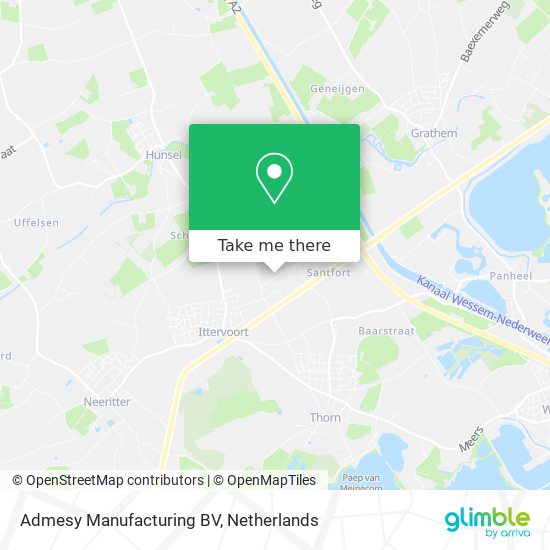 Admesy Manufacturing BV map