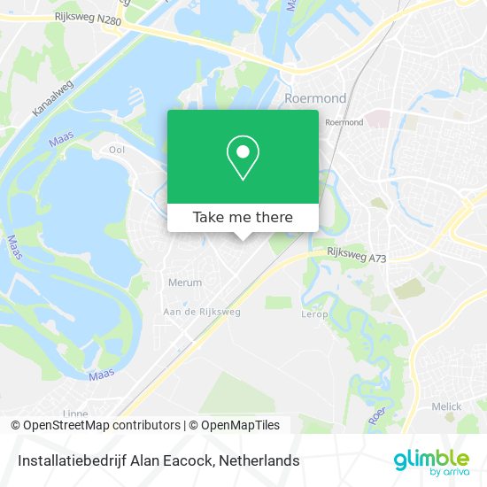 Installatiebedrijf Alan Eacock map