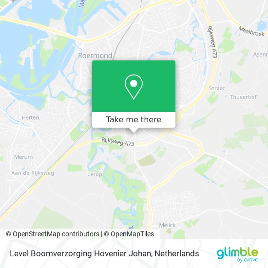 Level Boomverzorging Hovenier Johan map