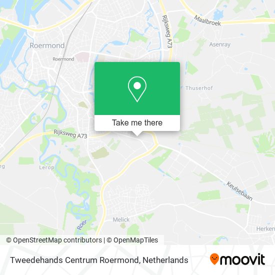 Tweedehands Centrum Roermond map