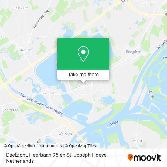 Daelzicht, Heerbaan 96 en St. Joseph Hoeve map