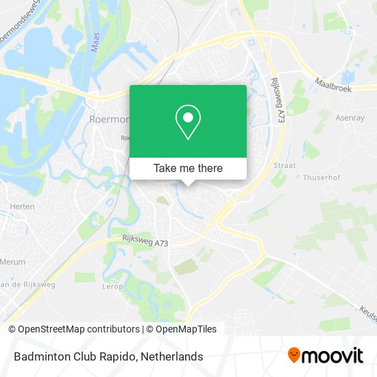 Badminton Club Rapido map