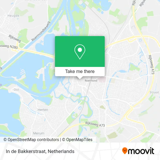 In de Bakkerstraat map