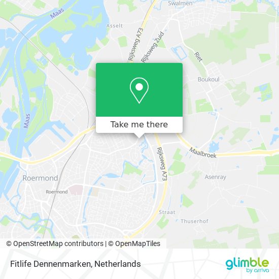 Fitlife Dennenmarken map