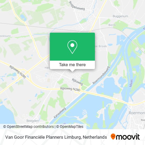 Van Goor Financiële Planners Limburg map