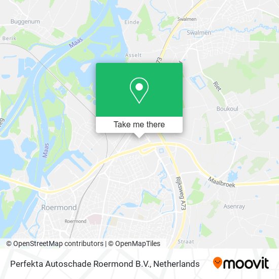 Perfekta Autoschade Roermond B.V. map