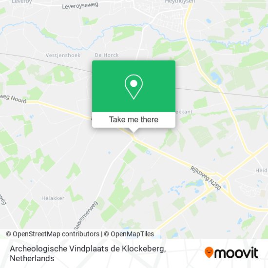 Archeologische Vindplaats de Klockeberg map