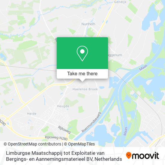 Limburgse Maatschappij tot Exploitatie van Bergings- en Aannemingsmaterieel BV Karte