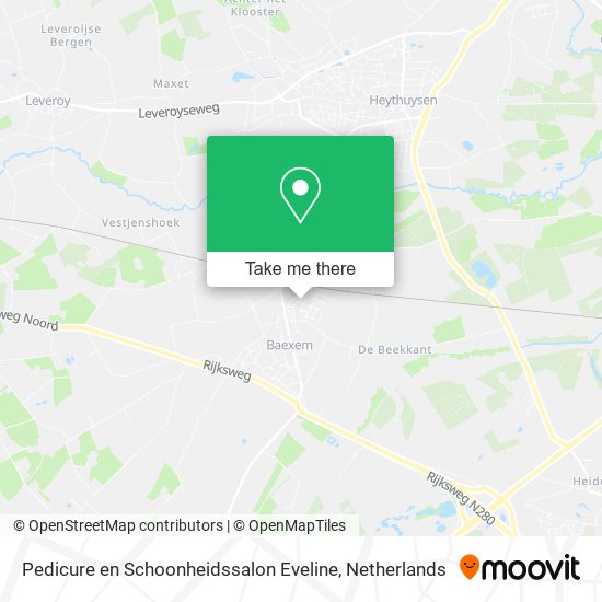 Pedicure en Schoonheidssalon Eveline map