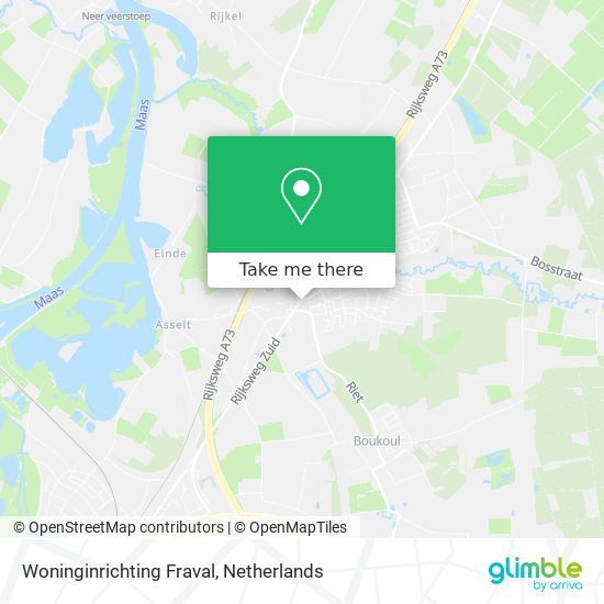 Woninginrichting Fraval map