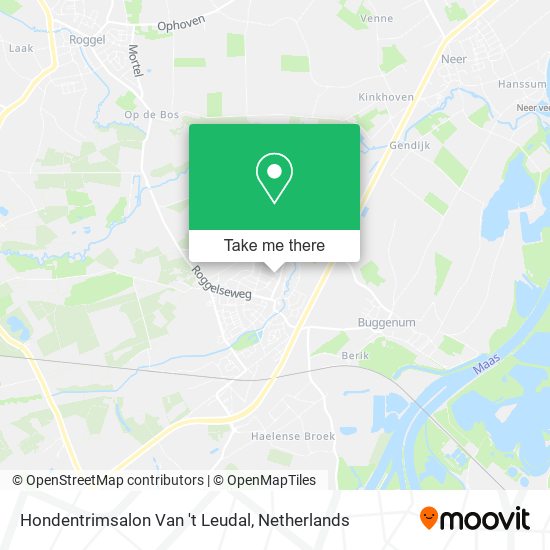 Hondentrimsalon Van 't Leudal map