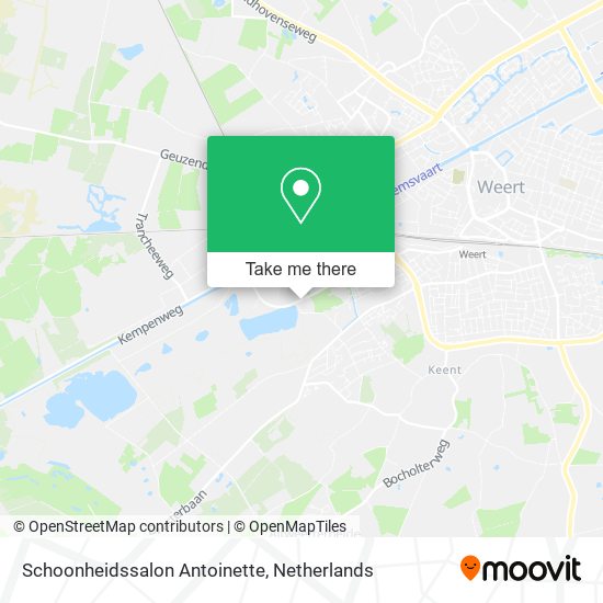 Schoonheidssalon Antoinette map