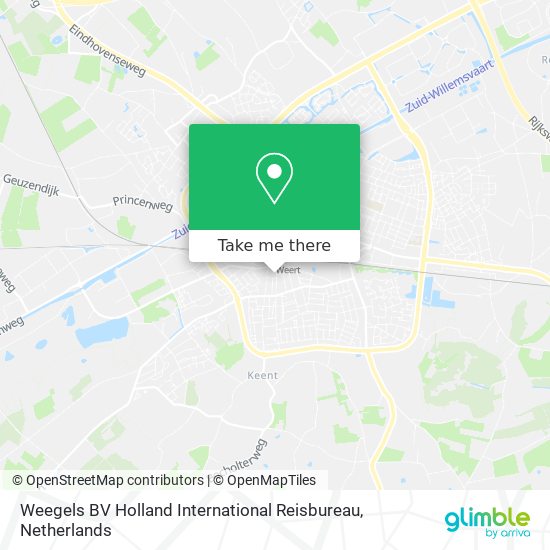 Weegels BV Holland International Reisbureau map