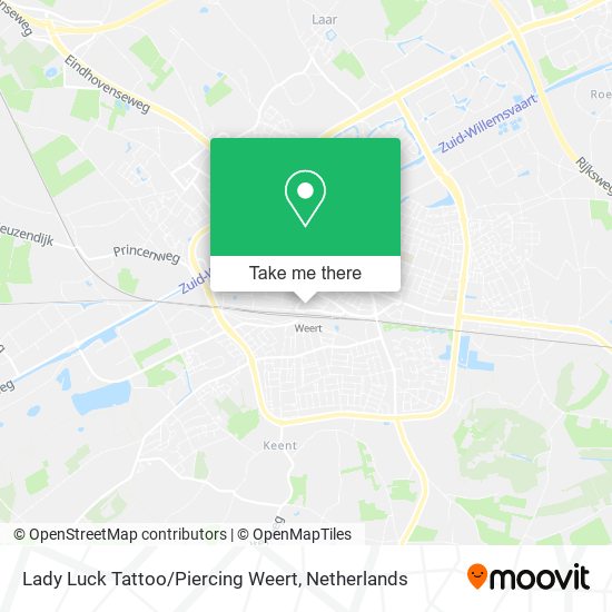 Lady Luck Tattoo / Piercing Weert Karte