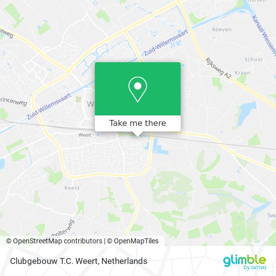 Clubgebouw T.C. Weert map