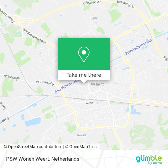 PSW Wonen Weert map