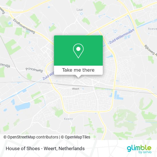 House of Shoes - Weert map