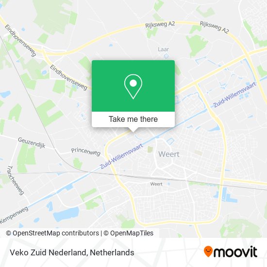 Veko Zuid Nederland map