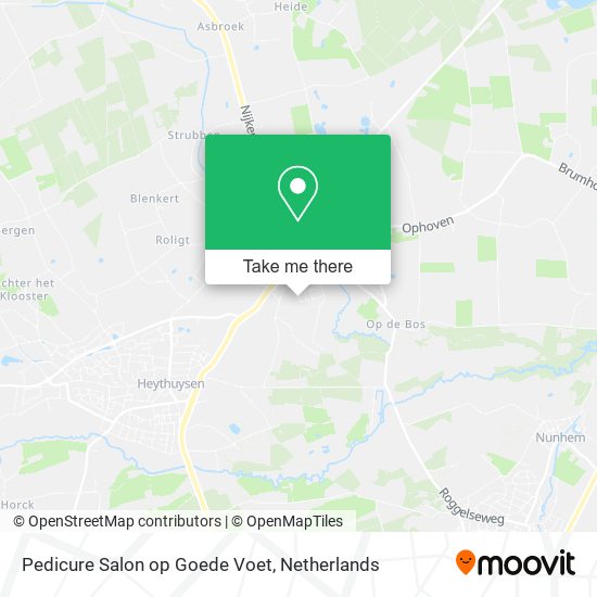 Pedicure Salon op Goede Voet Karte