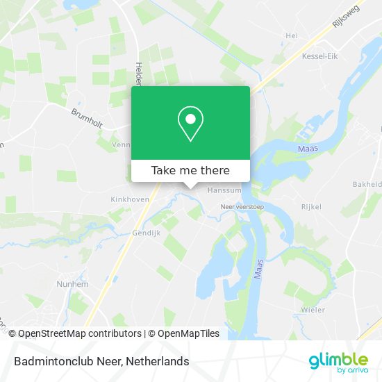 Badmintonclub Neer map