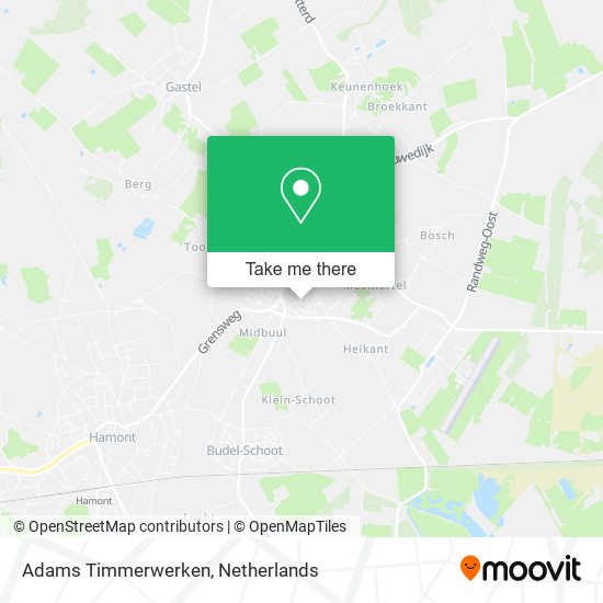 Adams Timmerwerken map