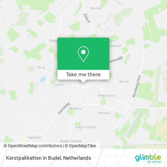 Kerstpakketten in Budel map