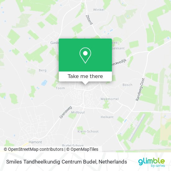 Smiles Tandheelkundig Centrum Budel map
