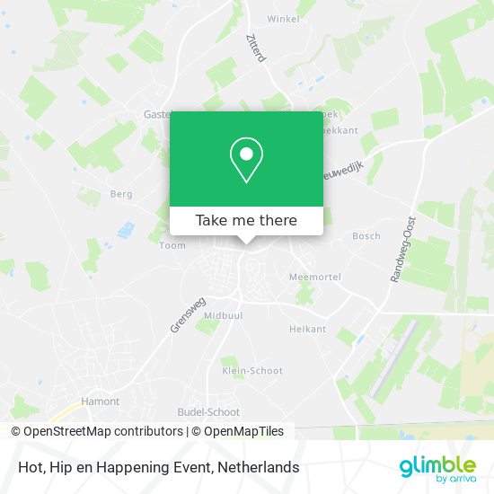 Hot, Hip en Happening Event map