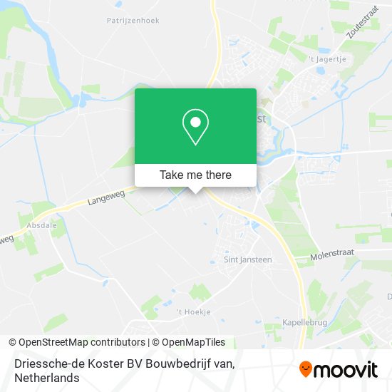 Driessche-de Koster BV Bouwbedrijf van map