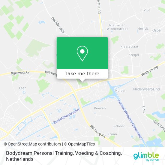 Bodydream Personal Training, Voeding & Coaching map