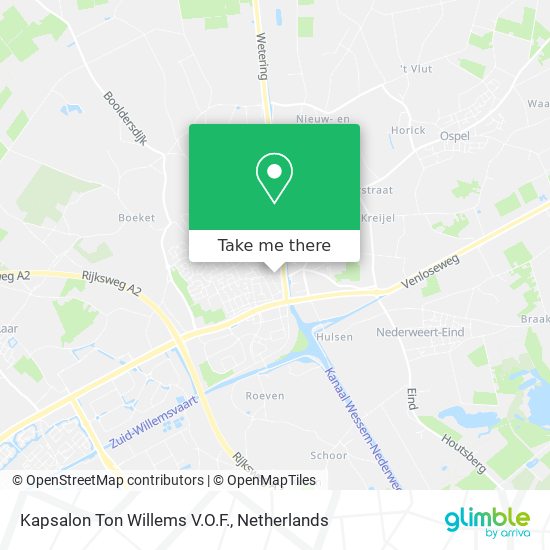 Kapsalon Ton Willems V.O.F. Karte