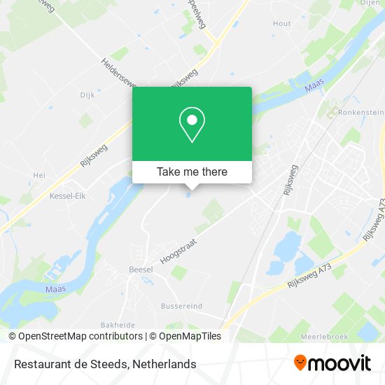 Restaurant de Steeds map